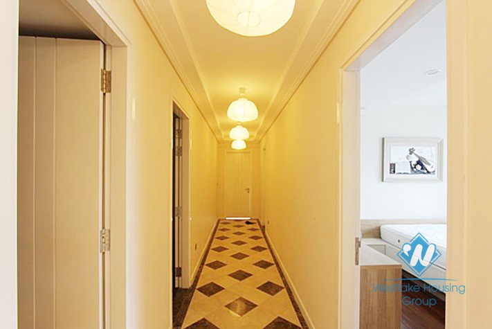 Large size wonderful apartment for rent in Ciputra Compound, Tay Ho, Hanoi